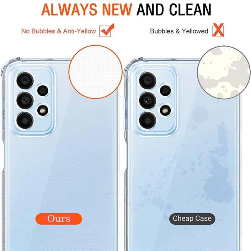 Thick Air-Bag Clear Case for Samsung Galaxy A & M Series Phone Case Cover PRIMED