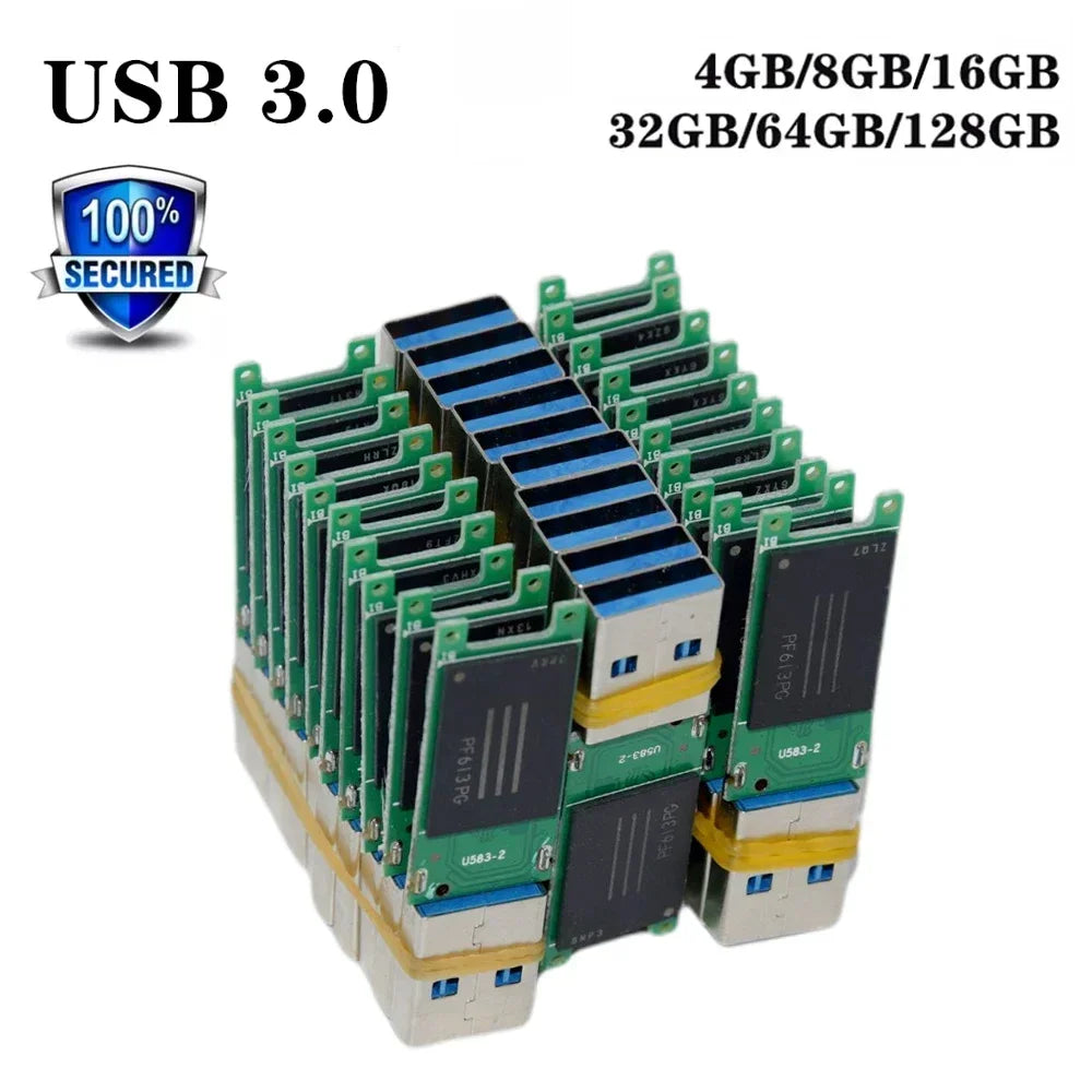 USB 3.0 PCB Flash Drive 4GB–128GB | Semi-Finished Wholesale USB Flash Drive PRIMED