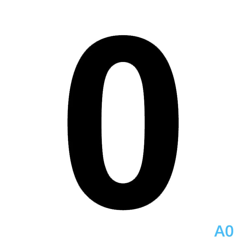 Large 6.9" Self-Adhesive Number Sticker – Bins, Mailboxes & Doors