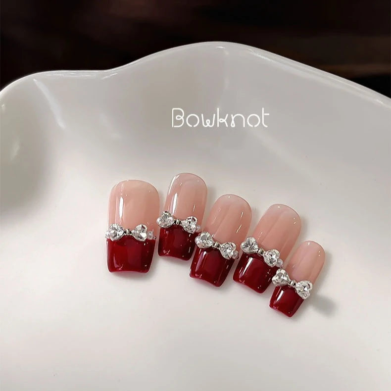 3D Zircon Bowknot Nail Charms | Crystal Rhinestone Flatback Art Nail Art Charms PRIMED