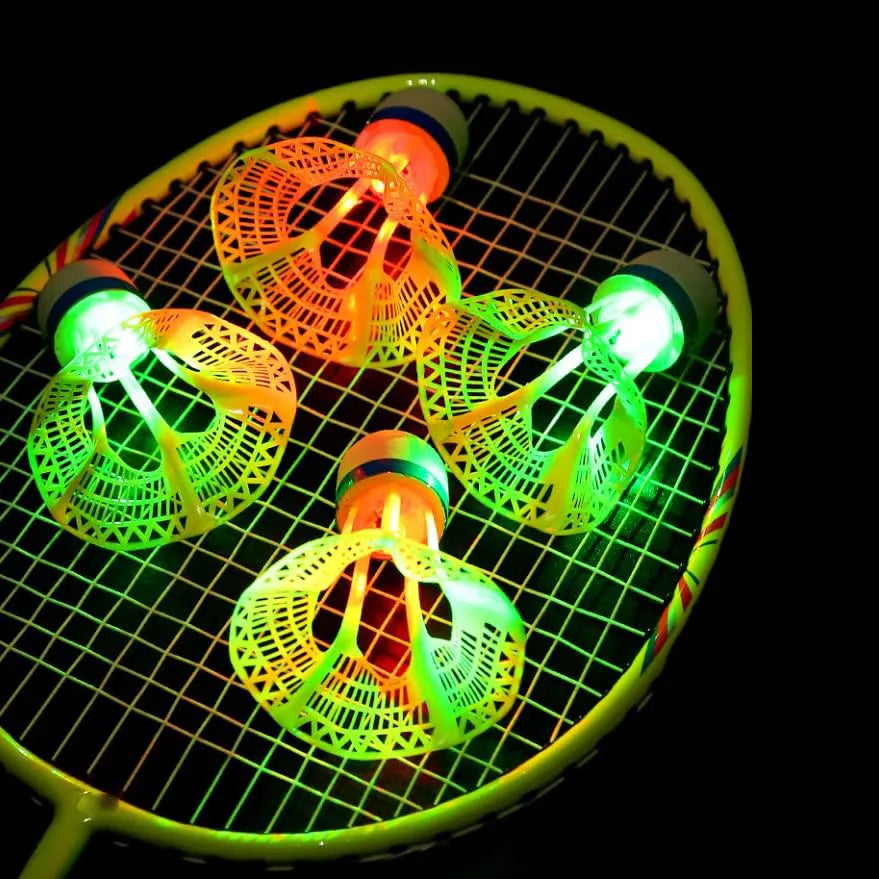 LED Glow Badminton Shuttlecocks – Windproof Night Birdies 1/2/5Pc LED Badminton Shuttlecock PRIMED