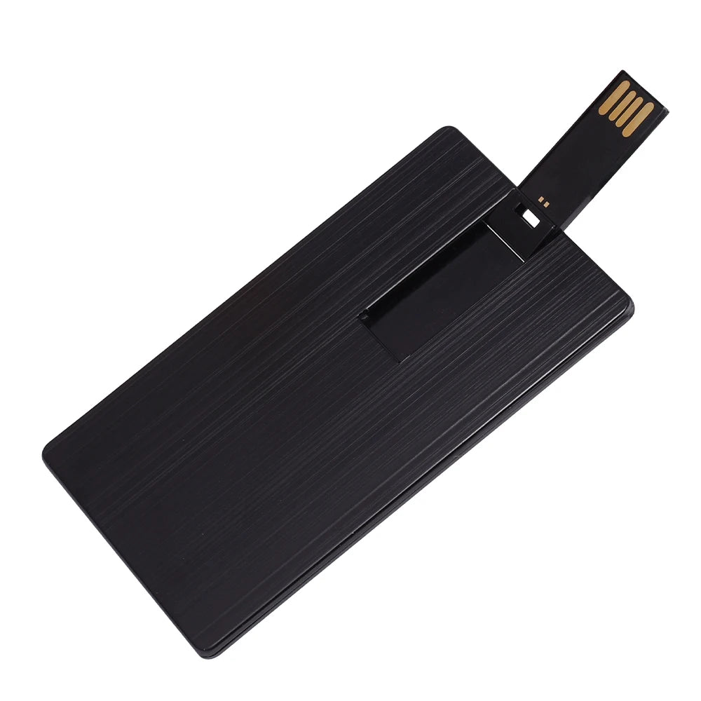Custom Logo Credit Card USB Flash Drive 4GB–128GB | JASTER USB Flash Drive PRIMED 16GB black CN