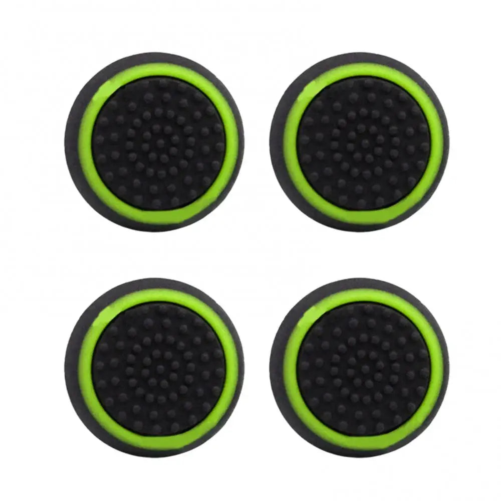 Silicone Thumb Stick Grip Caps for PS4, Xbox One & 360 (4pc) Controller Grip Caps PRIMED green