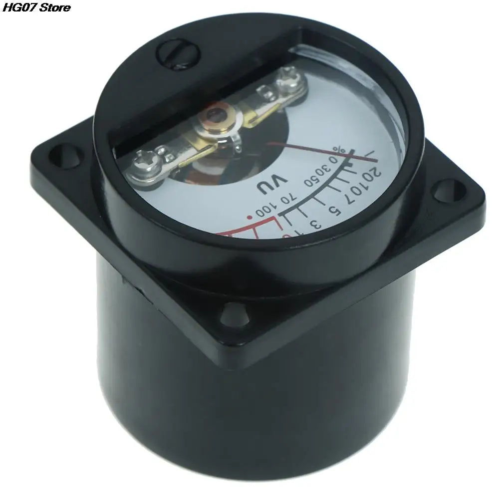 Panel VU Meter 6V–12V Warm Backlit Audio Level Amp Indicator