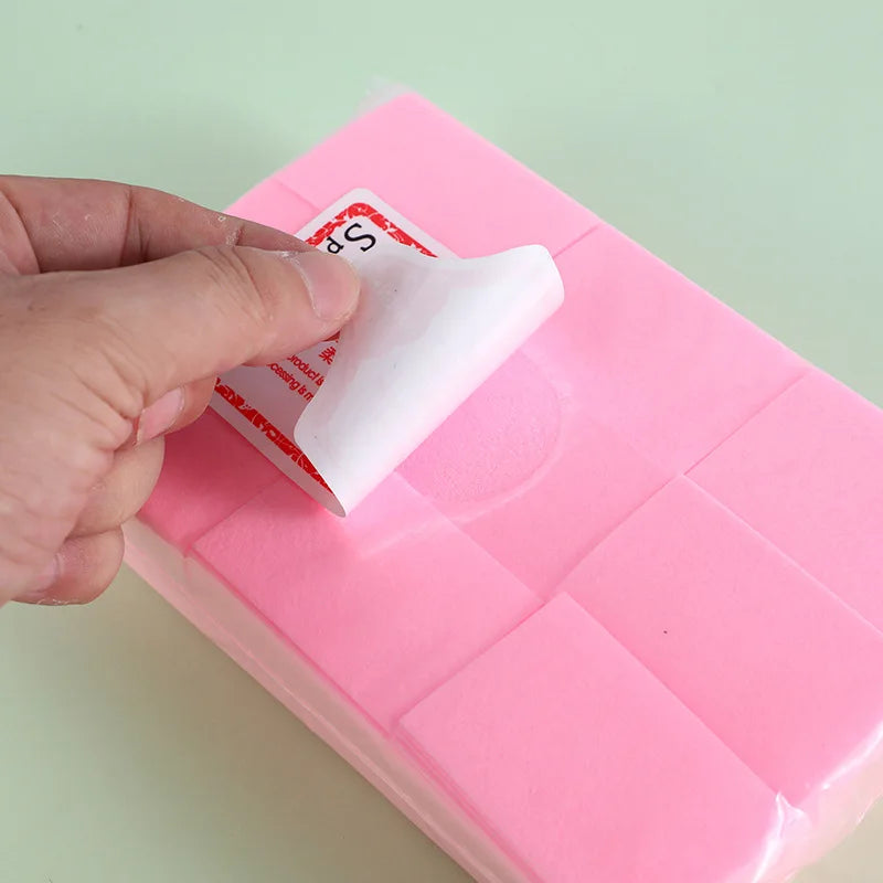 1000-Pack Lint-Free Nail Wipe Cotton Pads | Gel Polish Remover