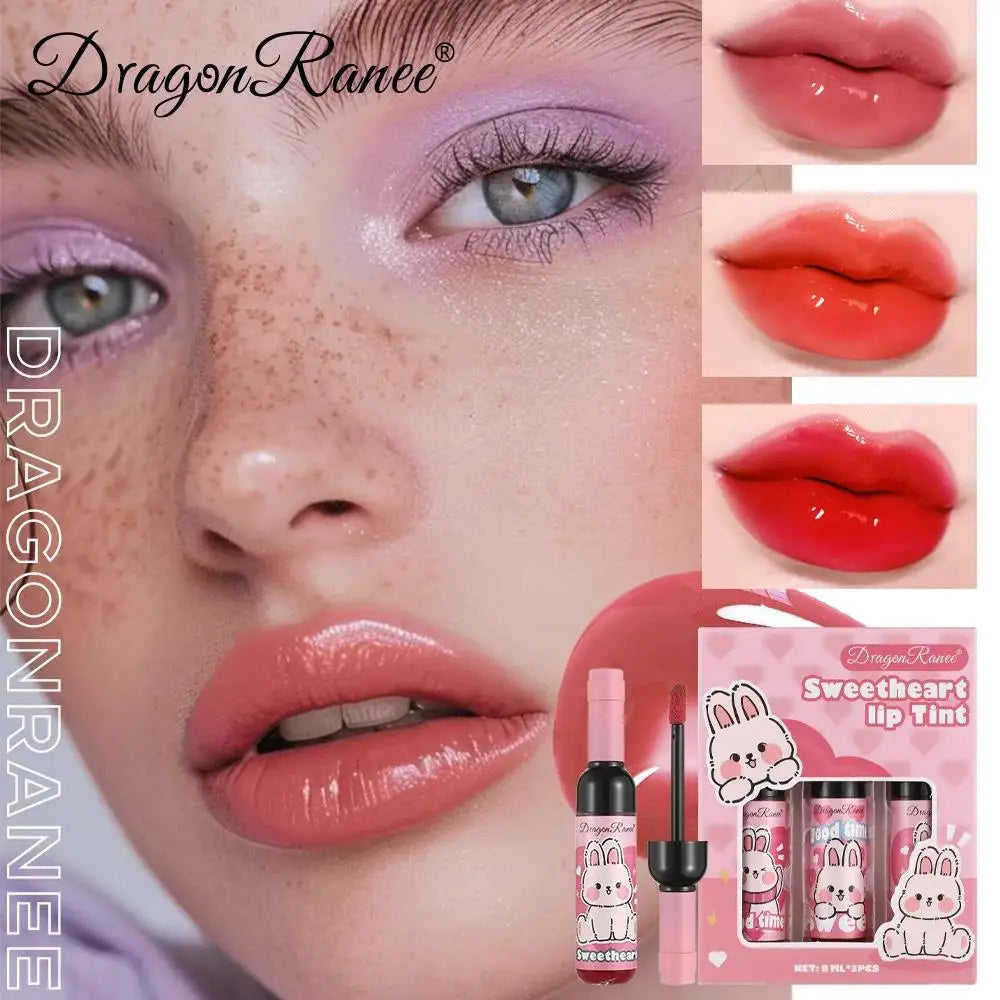 Dragon Ranee Wine Bottle Lip Gloss Set – 3pc Liquid Lipstick Lip Gloss Set PRIMED