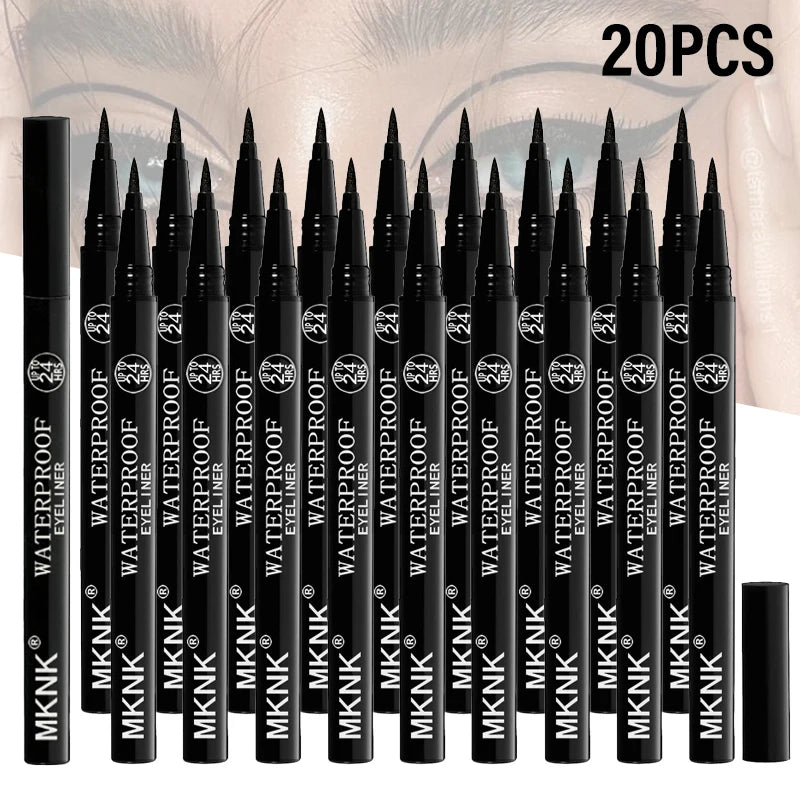Waterproof Liquid Eyeliner Pen – Fine Tip, Quick Dry Black
