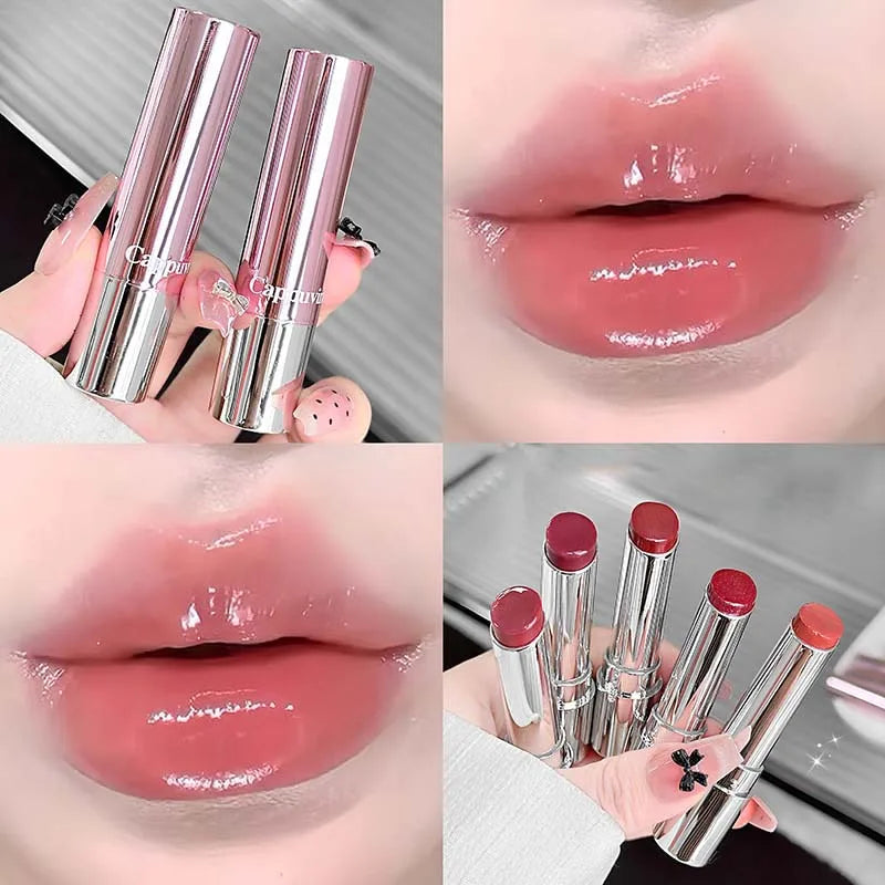 Cappuvini Glass Mirror Lip Gloss – Moisturizing Lip Tint Lip Gloss PRIMED