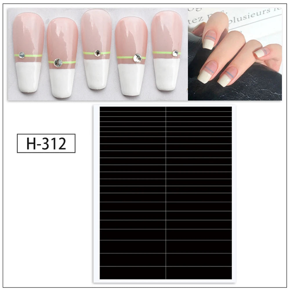 Nail Art Stencils & French Manicure Spray Templates