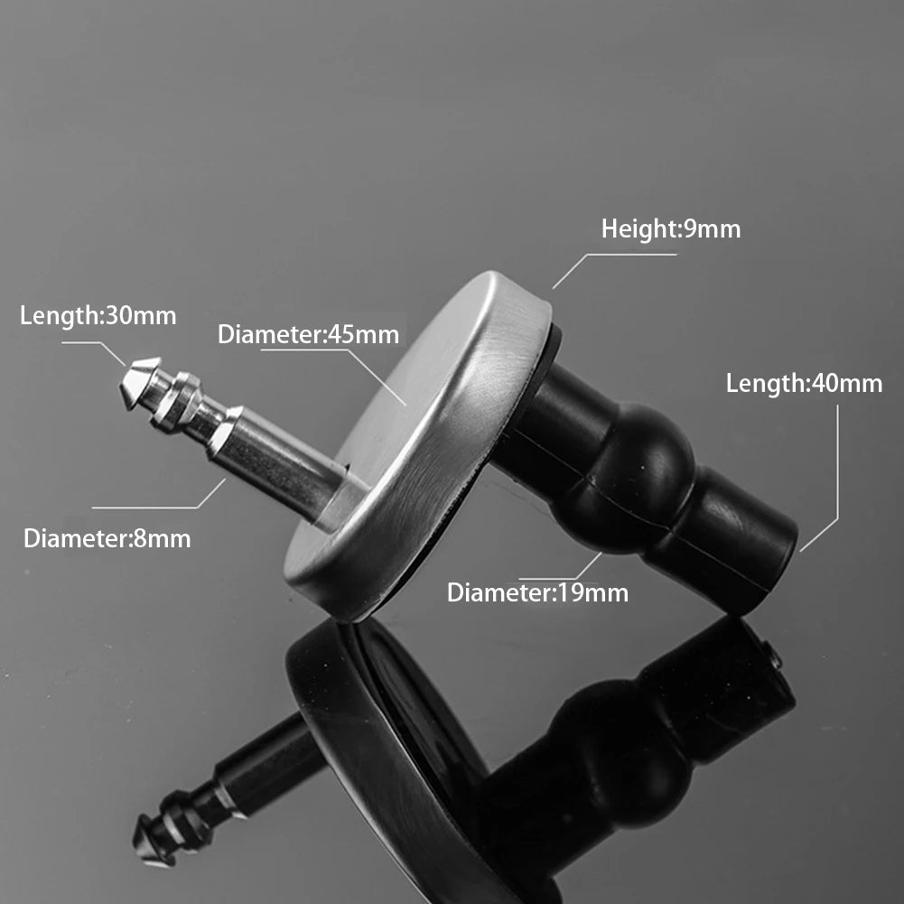 2-Pack 45mm Stainless Steel Top-Fix Toilet Seat Hinges Toilet Seat Hinges PRIMED