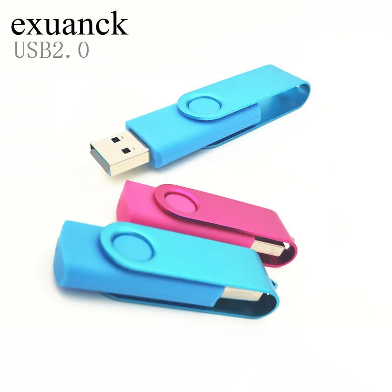 50-Pack Swivel USB 2.0 Flash Drives 4GB–128GB Bulk Pendrives USB Flash Drive PRIMED