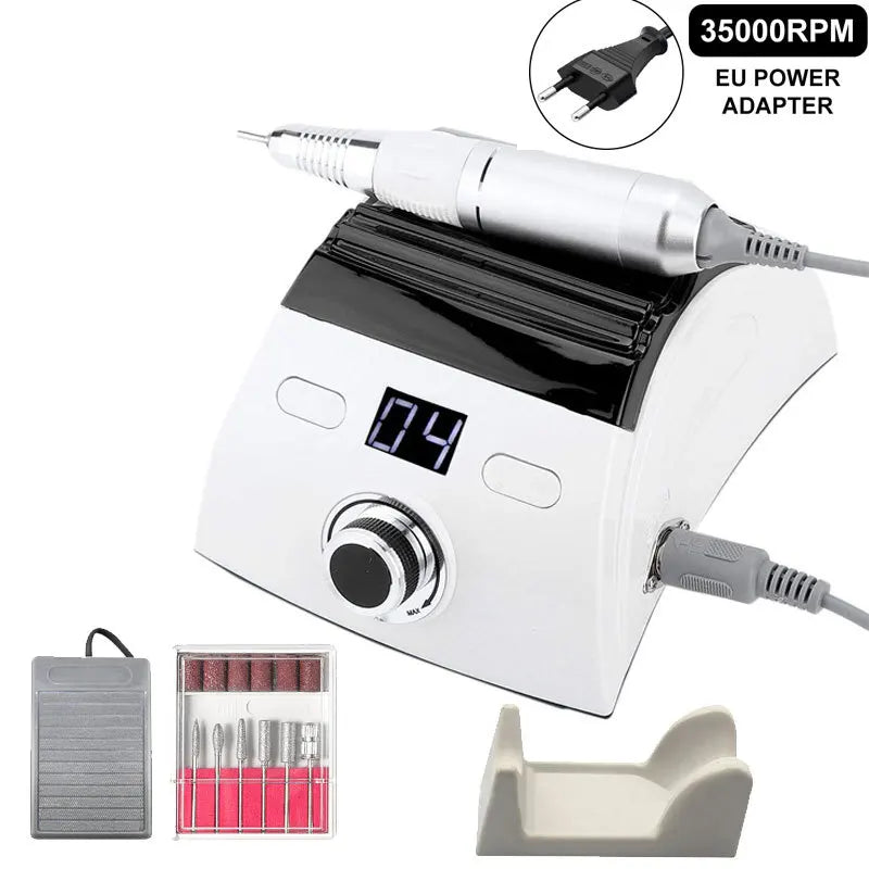 Professional Nail Drill Machine 35000RPM Electric Manicure Tool