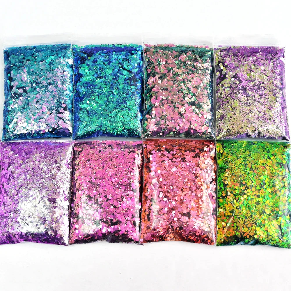 Mermaid Nail Art Glitter 50g – Chameleon Hexagon Sequins