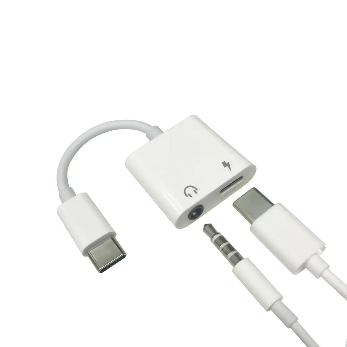 2-in-1 USB-C to 3.5mm Adapter with 60W PD Charging USB-C Audio Adapter PRIMED