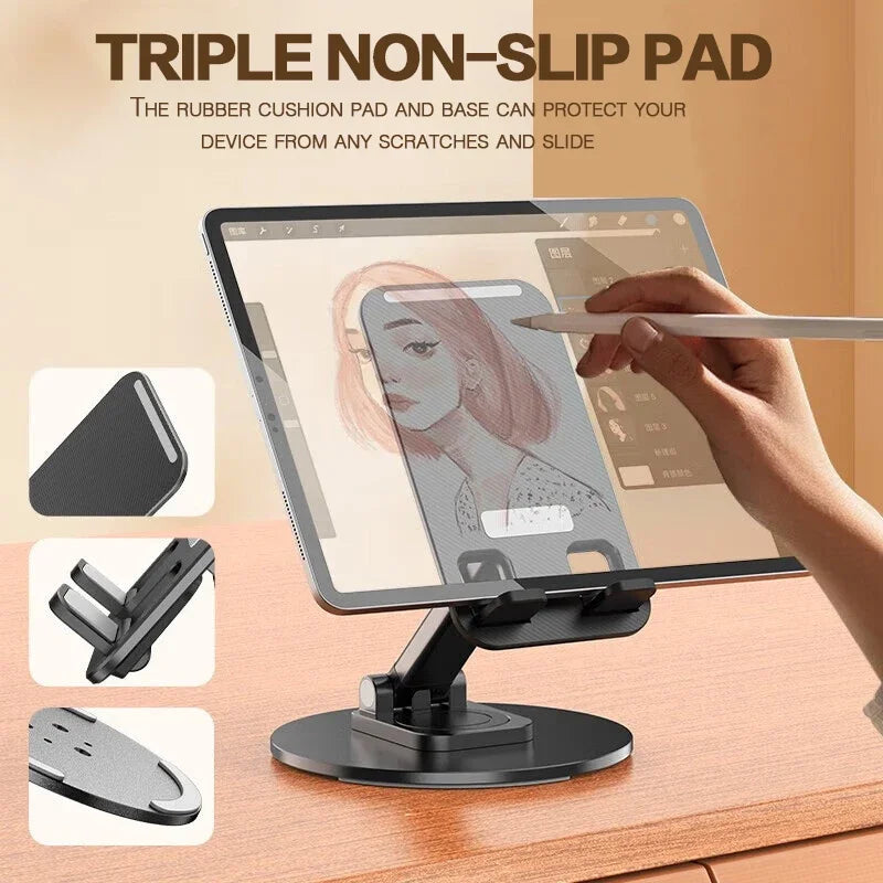 Universal Foldable Phone Stand 360° Rotating Desk Holder Phone Desk Stand PRIMED