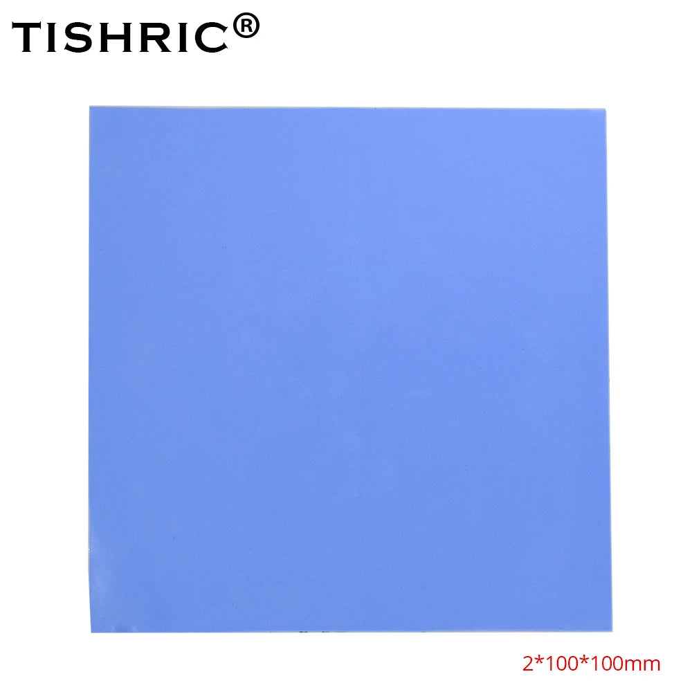 TISHRIC Silicone Thermal Pad 100×100mm – GPU CPU Heatsink