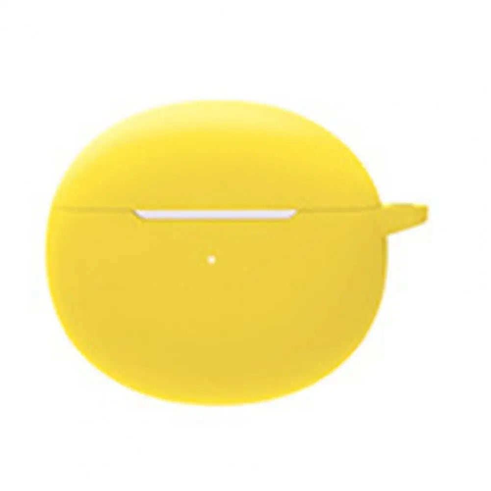 Silicone Case for OPPO Enco Air / Air 2 with Carabiner Clip Earbud Protective Case PRIMED YELLOW
