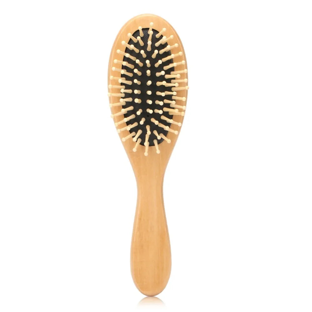 Wooden Paddle Hair Brush – Anti-Static Scalp Massage Comb