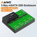 MAIWO 5-Bay mSATA SSD Docking Station USB 3.0 | 1-to-4 Clone SSD Docking Station PRIMED UK Plug
