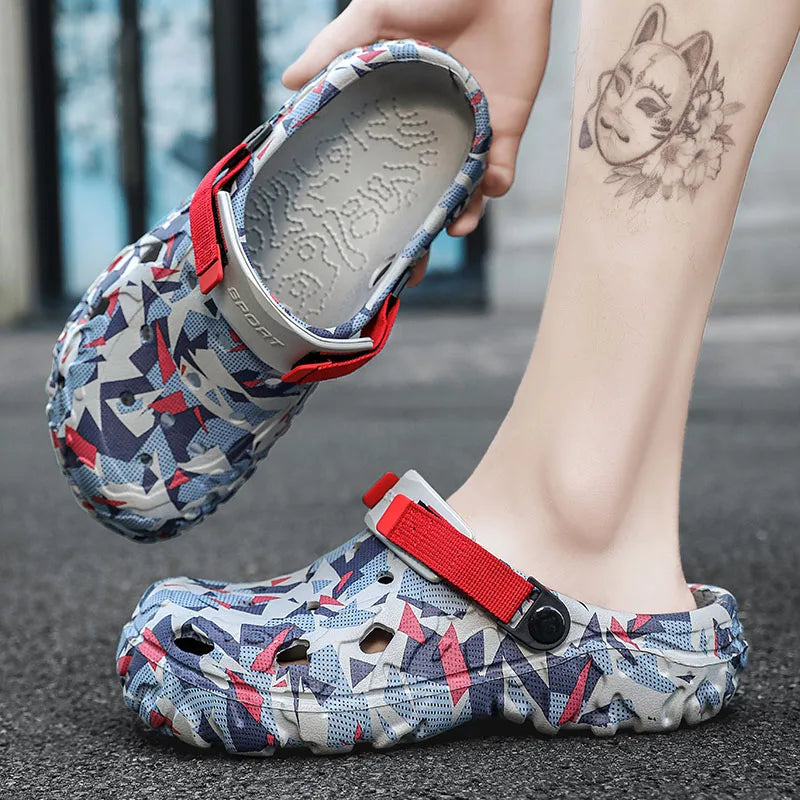 Men's Camouflage EVA Clogs – Garden Slip-On Sandals Men's Clogs Sandals PRIMED