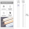 VENUSWING LED Under Cabinet Light – Motion Sensor Rechargeable LED Cabinet Light PRIMED Silver-30cm-3 in 1