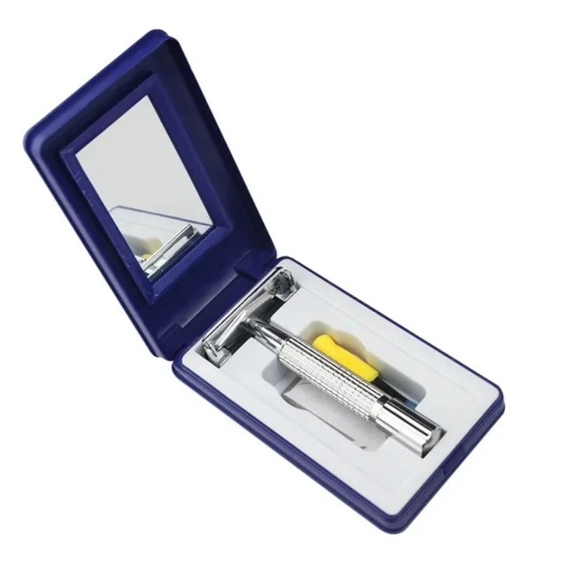 Double Edge Safety Razor for Men – Stainless Steel + 10 Blades