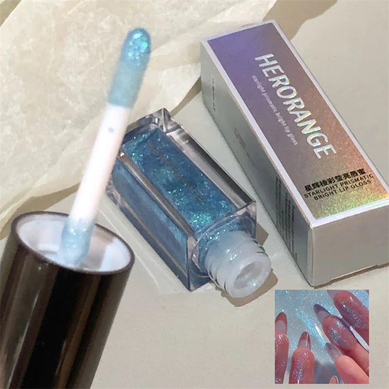 Star Shine Glitter Lip Gloss – Mirror Shimmer & Moisturizing Glitter Lip Gloss PRIMED