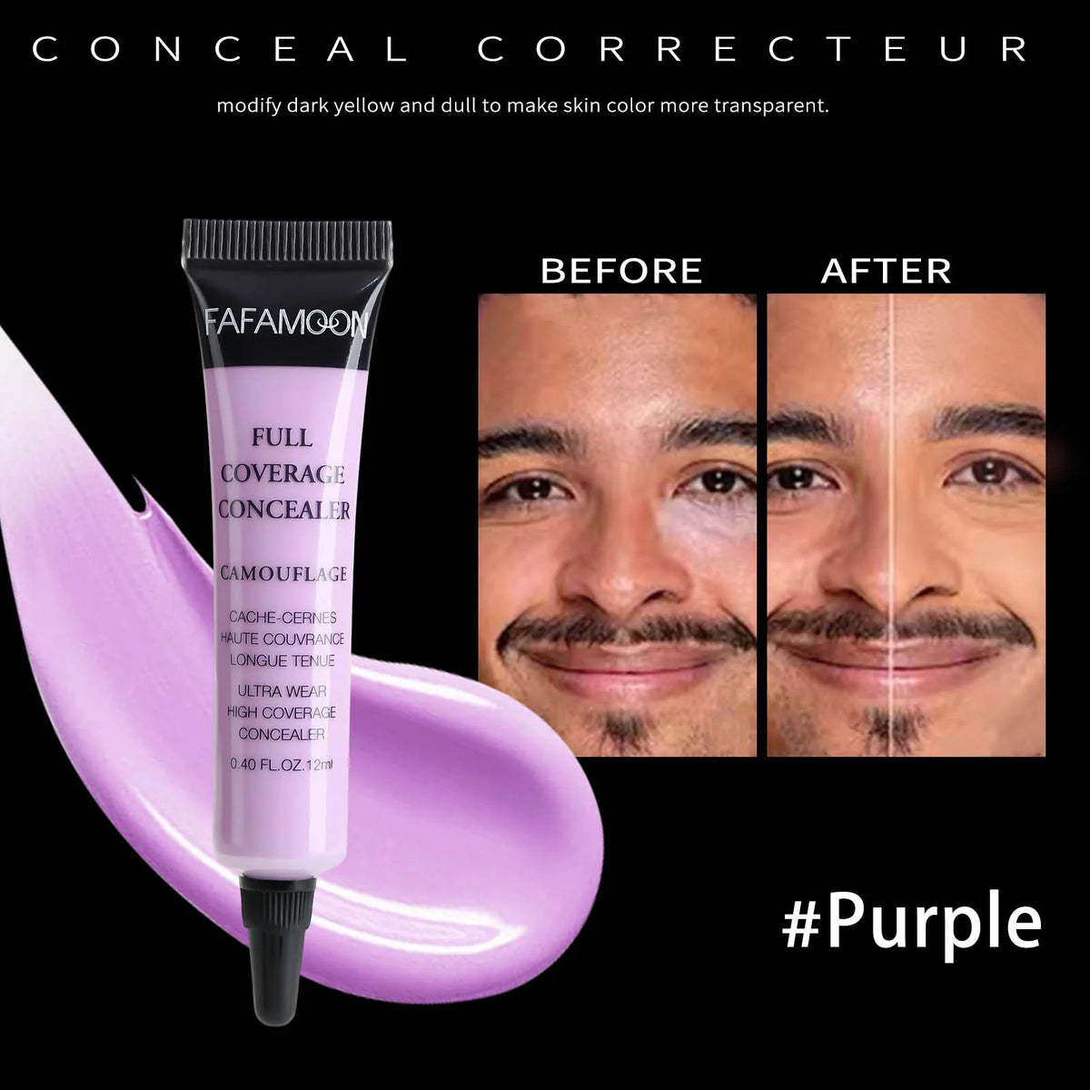 Fafamoon Waterproof Full Coverage Liquid Concealer Matte