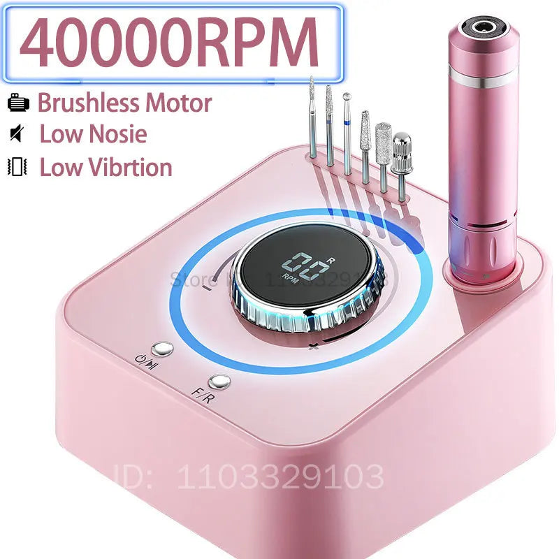 40000 RPM Electric Nail Drill Machine with LCD Display Electric Nail Drill PRIMED