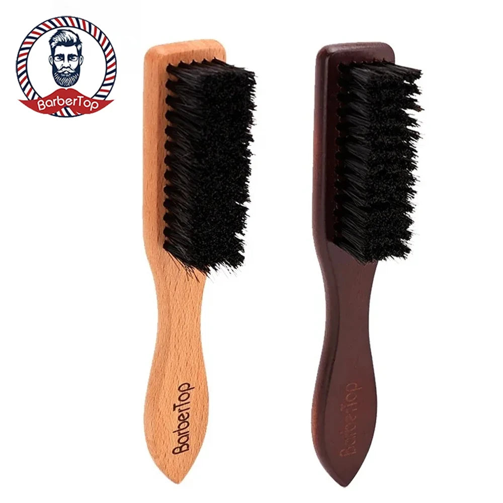 Wooden Beard Cleaning Brush – Salon & Barbershop Hair Sweep