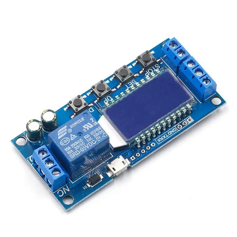 LCD Time Delay Relay Module 6-30V | 27-Mode Timer Switch