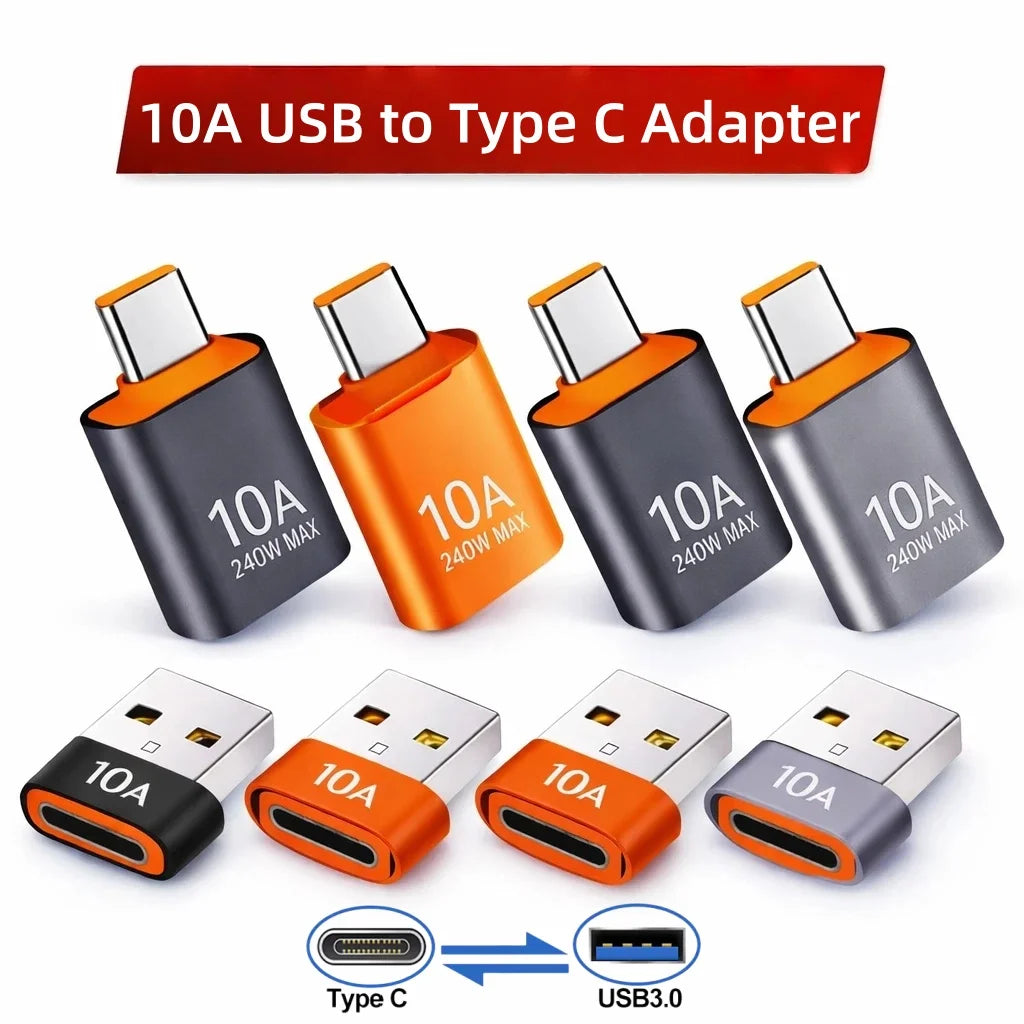 USB 3.0 to USB-C OTG Adapter 10A 240W | Type-C Converter USB-C OTG Adapter PRIMED