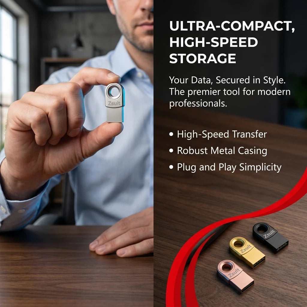 Mini Metal USB Flash Drive 4GB–128GB | Waterproof Memory Stick USB Flash Drive PRIMED