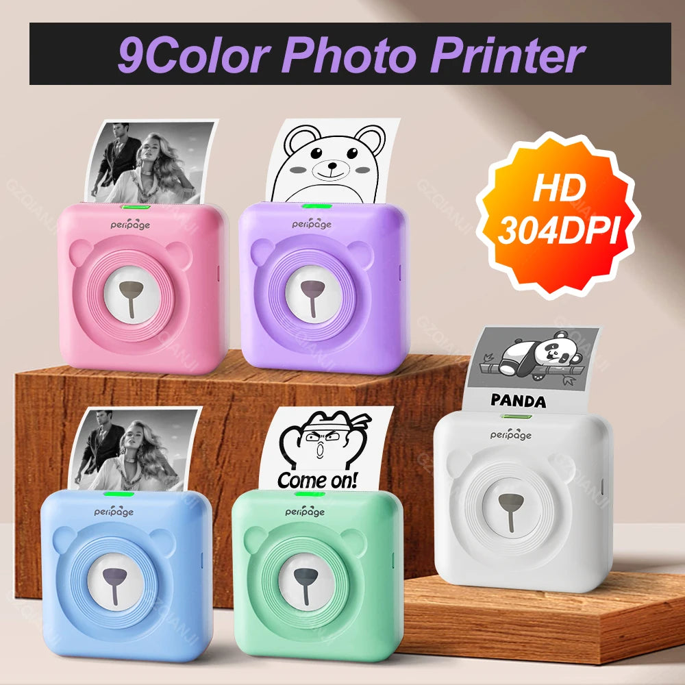 PeriPage A6 304DPI Bluetooth Mini Thermal Photo & Label Printer Mini Thermal Printer PRIMED