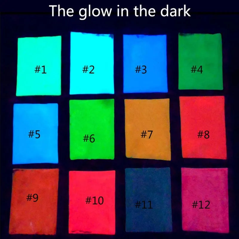 Neon Glow-in-the-Dark Nail Glitter Powder 50g | MAFANAILS