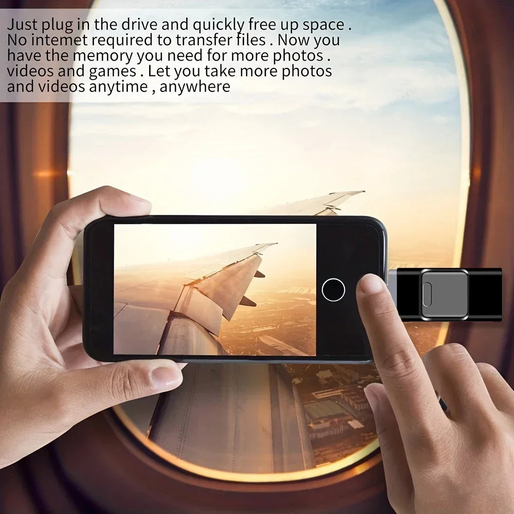 JASTER 3-in-1 USB 3.0 Flash Drive 256GB for iPhone iPad USB Flash Drive PRIMED