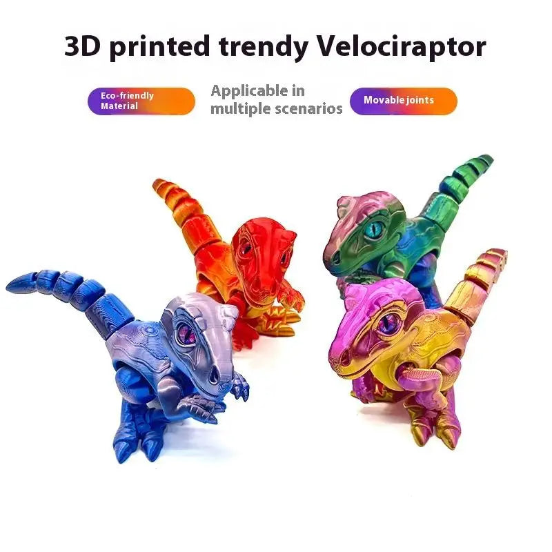 3D Printed Dinosaur Model Toy – Resin Desktop Figurine Dinosaur Model Figurine PRIMED