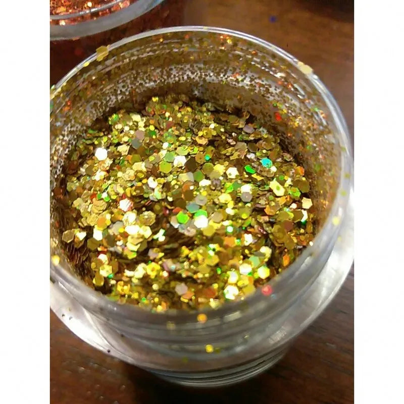Holographic Nail Glitter Powder 10g | 12 Colors Laser Sequin