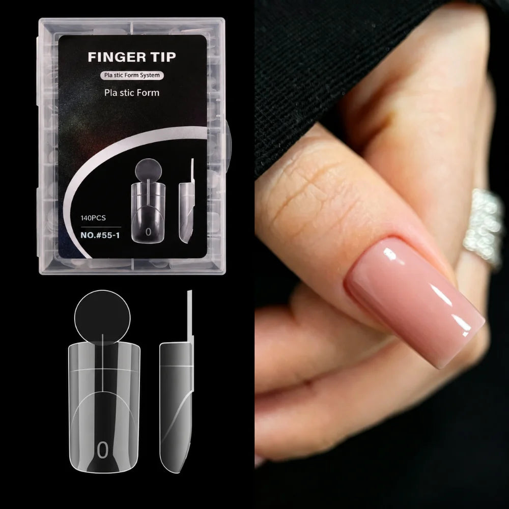 14 Sizes French Nail Dual Forms – Reusable Full Cover Molds