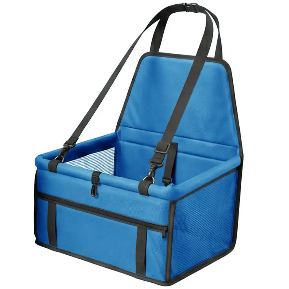 Waterproof Pet Car Booster Seat – Breathable Mesh Dog Carrier Pet Car Booster Seat PRIMED blue