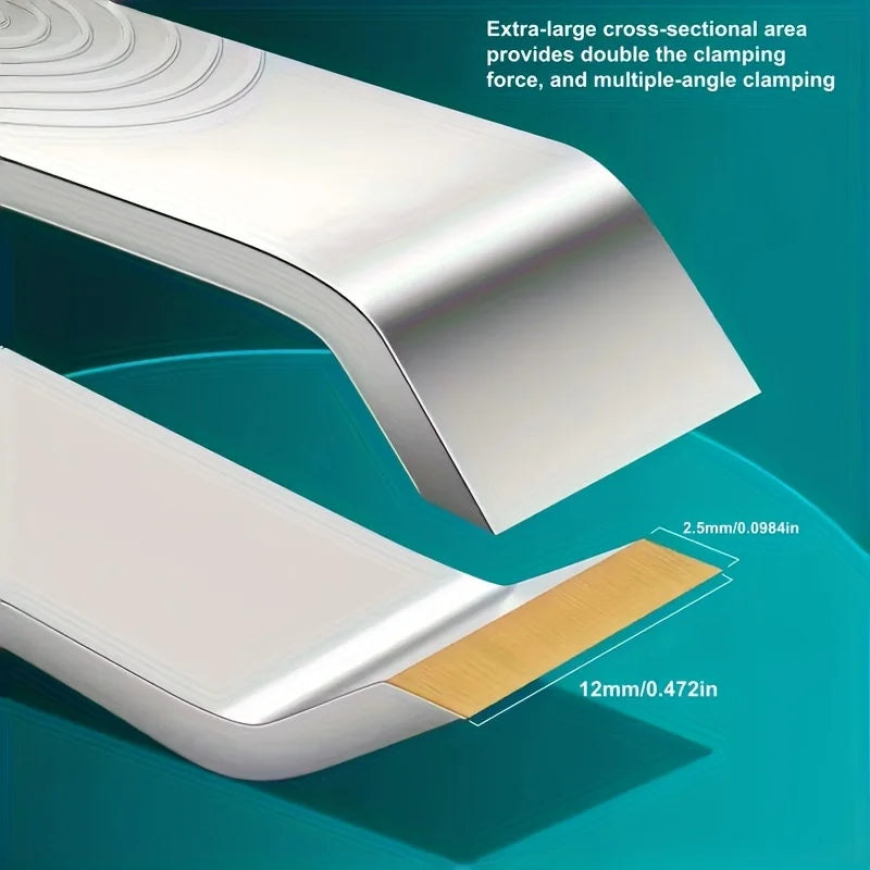 Wide-Jaw Stainless Steel Precision Tweezers – Eyebrow & Beard