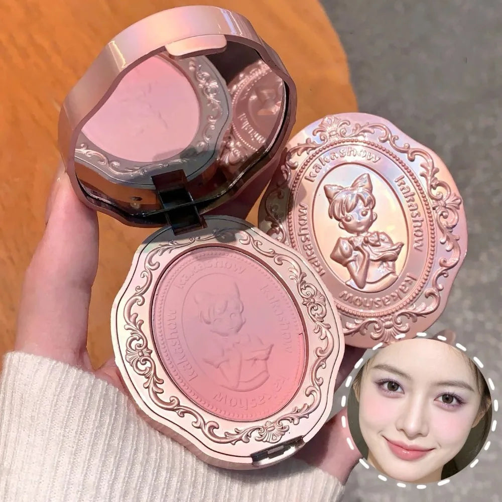 Embossed Gradient Matte Blush Palette – Nude Peach Cheek Tint Blush Palette PRIMED