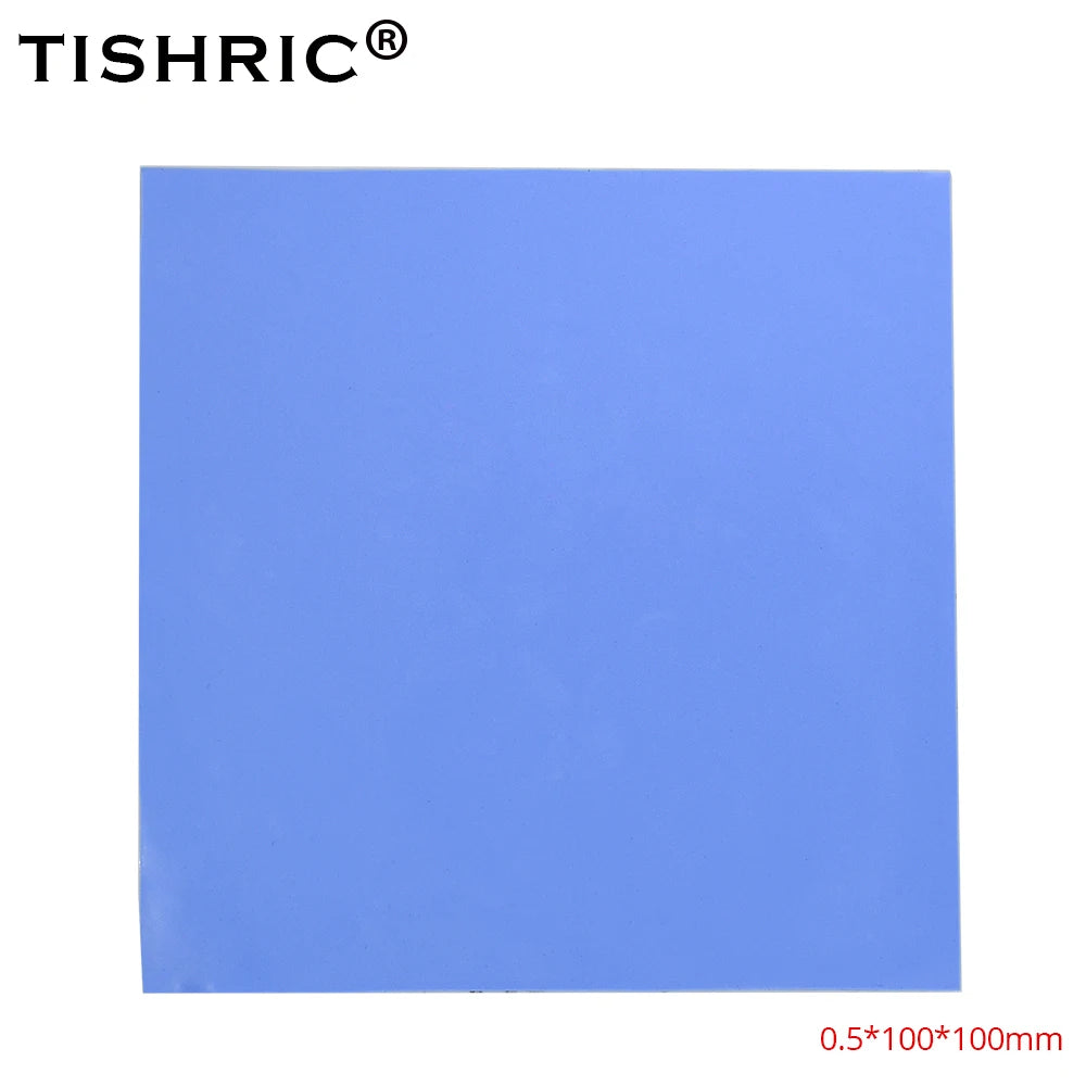 TISHRIC Thermal Pad 0.5–2mm | CPU GPU Heatsink Silicone Sheet Thermal Pad Sheet PRIMED 0.5mm not cut China Mainland