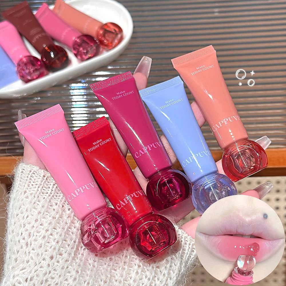 Cappuvini Crystal Jelly Lip Gloss – Plumping & Moisturizing Lip Gloss PRIMED