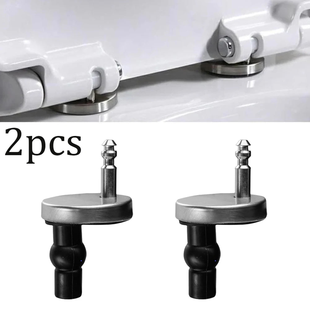 2-Pack 45mm Stainless Steel Top-Fix Toilet Seat Hinges Toilet Seat Hinges PRIMED