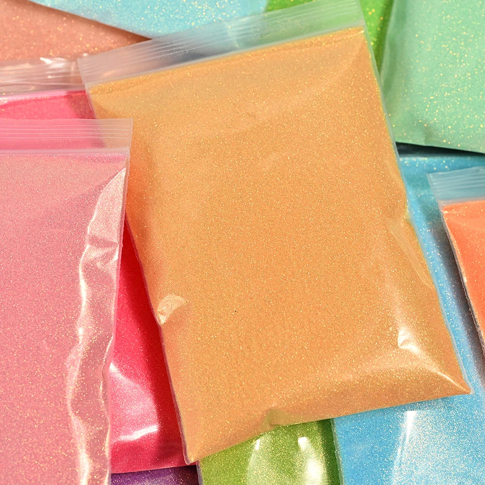 Ultra-Fine Nail Glitter Powder 10g – Pink & Blue Chrome Pigment