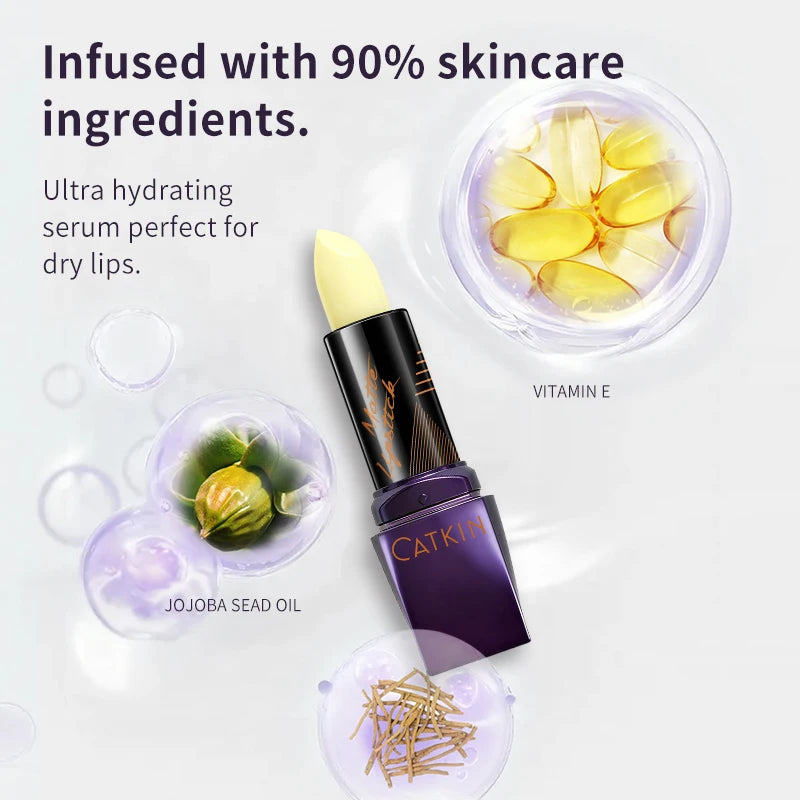 CATKIN Moisturizing Lip Balm C01 – High-Gloss & Hydrating Moisturizing Lip Balm PRIMED
