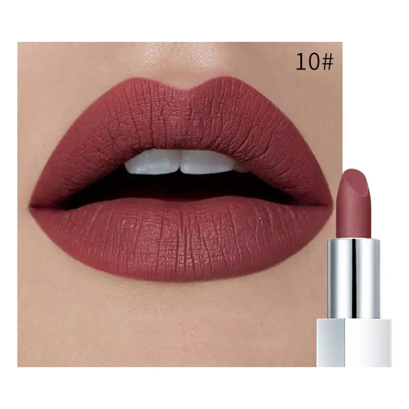 Pudaier Waterproof Matte Lipstick – Vitamin E, 17 Shades