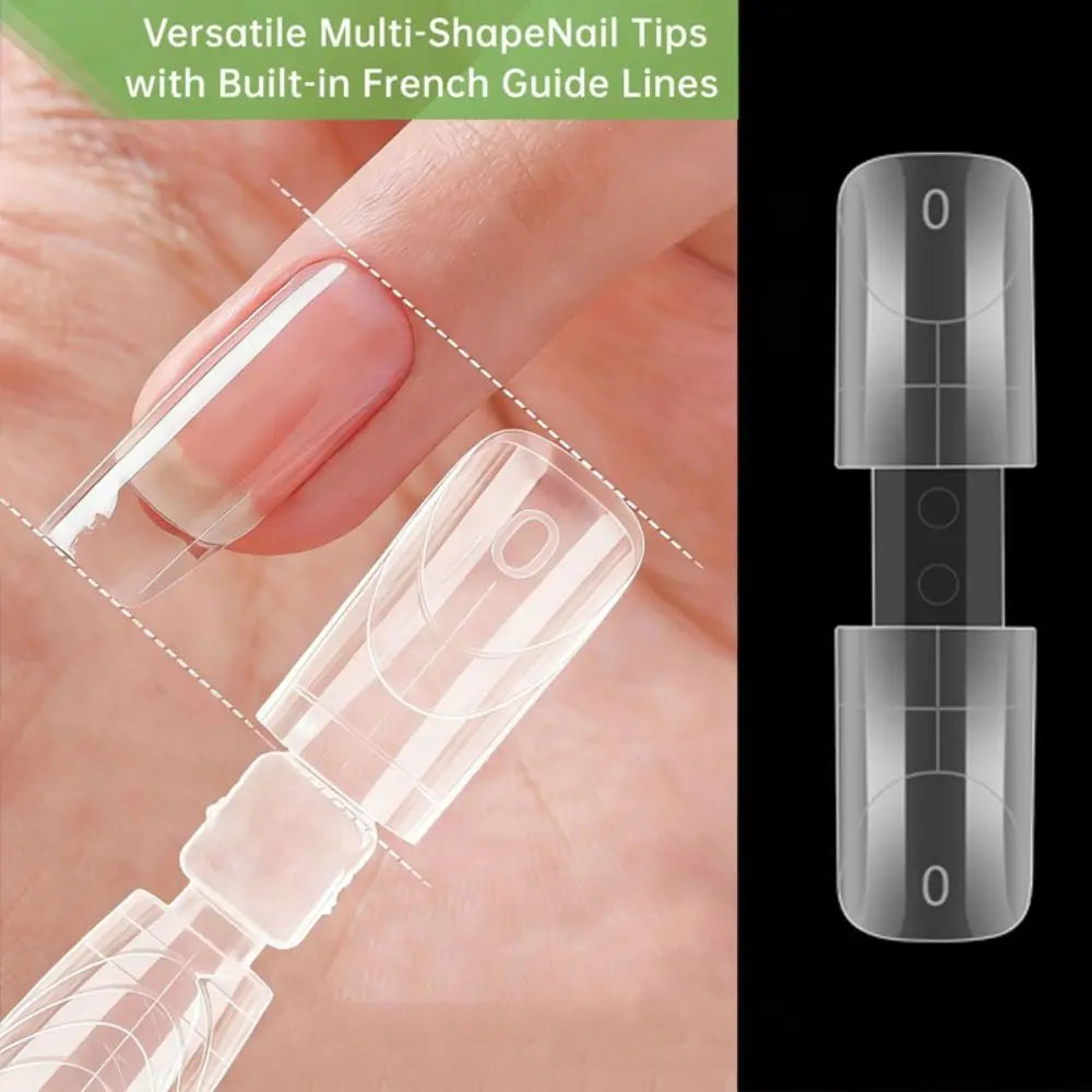 2-in-1 French Nail Dual Forms – Oval & Almond Acrylic Mold