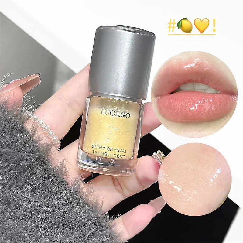 Crystal Clear Lip Gloss Oil – Mirror Shine, Hydrating Glaze Lip Gloss Oil PRIMED